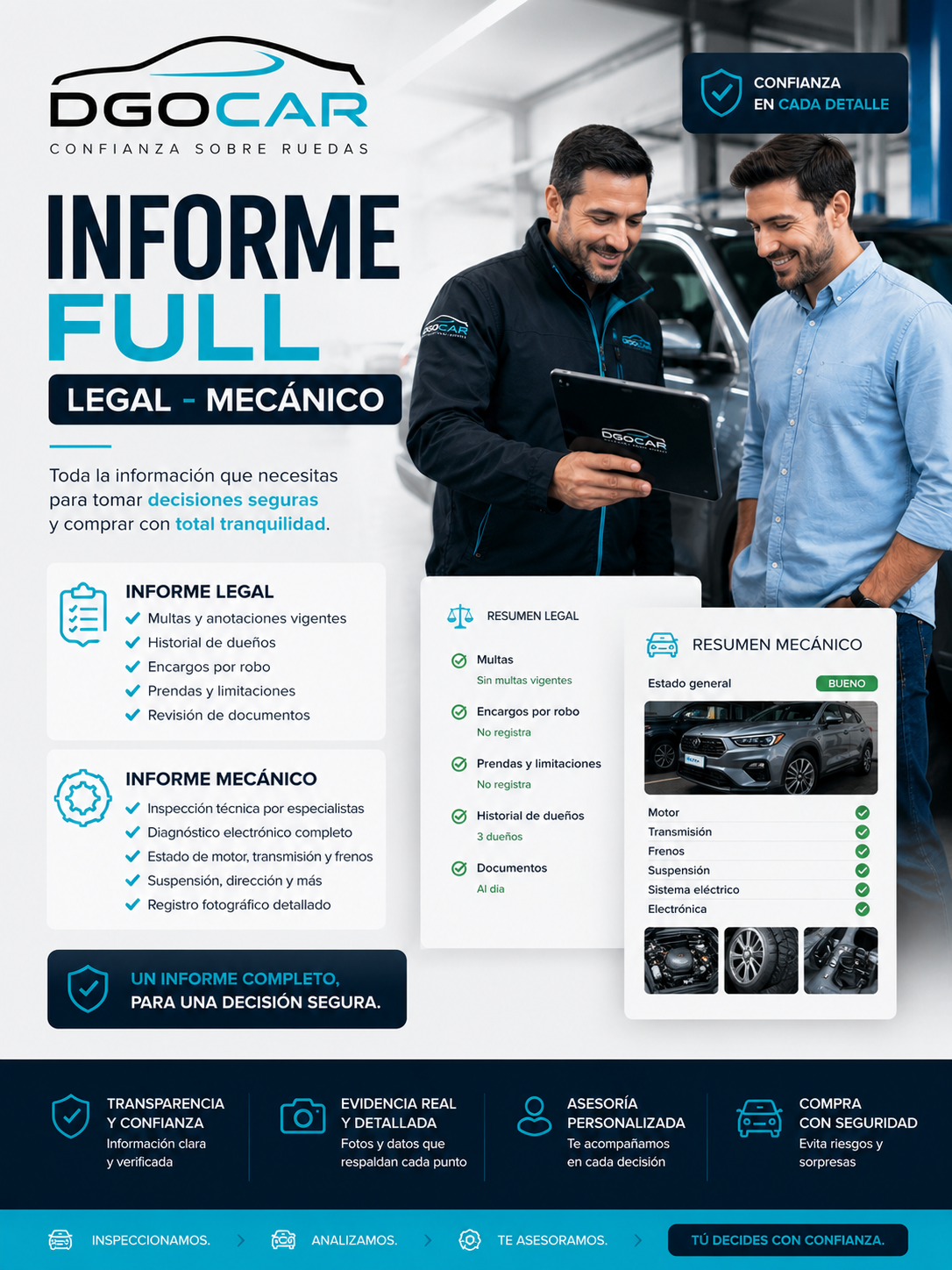 Servicio de evaluación legal y mecánica full